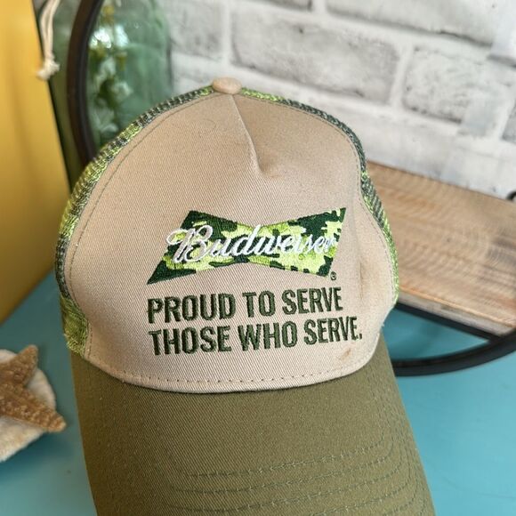 Budweiser Military Camouflage Trucker Hat - Picture 3 of 5